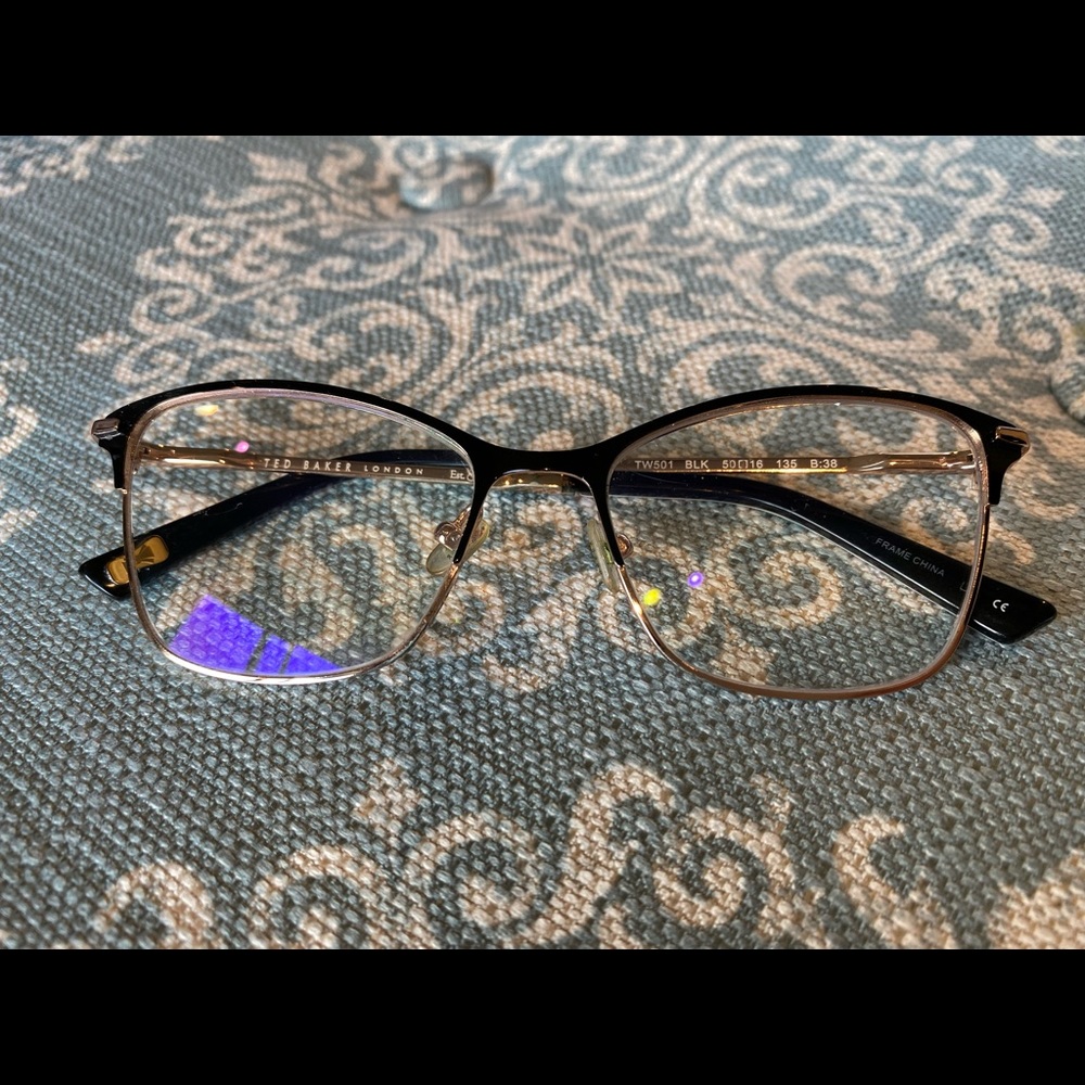 Ted Baker Black Rose Gold Womens Eyeglasses